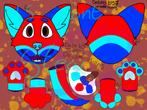 Fursuit furry fursona canine adopt, Ophalen, Nieuw