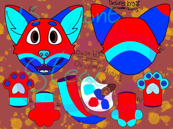 Fursuit furry fursona canine adopt, Hobby en Vrije tijd, Kostuums, Theaterbenodigdheden en LARP, Nieuw, Ophalen