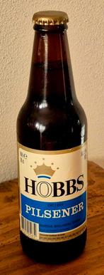 Oude volle fles HOBBS bier uit 1994 gebr. in BREDA, Ophalen of Verzenden, Zo goed als nieuw, Flesje(s), Overige merken