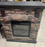 Elektrische haard met stenen ombouw, Huis en Inrichting, Ophalen of Verzenden, Gebruikt, Vrijstaande haard, Elektrische haard