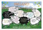 Ansichtkaart	Ireland (Ierland)	Ierse gezegden	schapen, Verzamelen, Verzenden, 1980 tot heden, Gelopen, Overig Europa