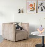 by fonQ Ribbon Fauteuil - Mink - Rib | Van €699, nu, Huis en Inrichting, Fauteuils, Byfonq, Nieuw, Ophalen of Verzenden, Stof