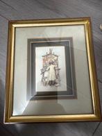 Schilderij met gouden lijst, Antiek en Kunst, Ophalen of Verzenden