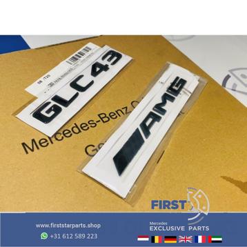 W253 GLC43 AMG LOGO SET ZWART GLC 43 EMBLEMEN SET Mercedes G beschikbaar voor biedingen