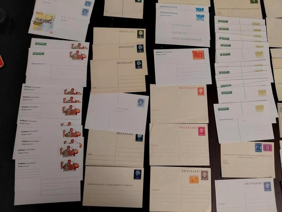 150  Postwaardestukken  ongebruikt, enkele beschreven, Ophalen of Verzenden, Briefkaart