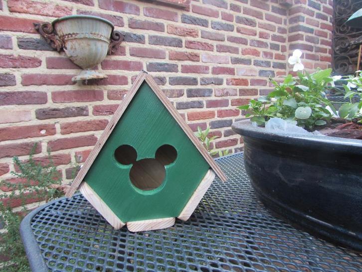 Vogelhuisje Mickey Mouse opening, Tuin en Terras, Vogelhuisjes en Vogelbaden, Nieuw, Ophalen of Verzenden