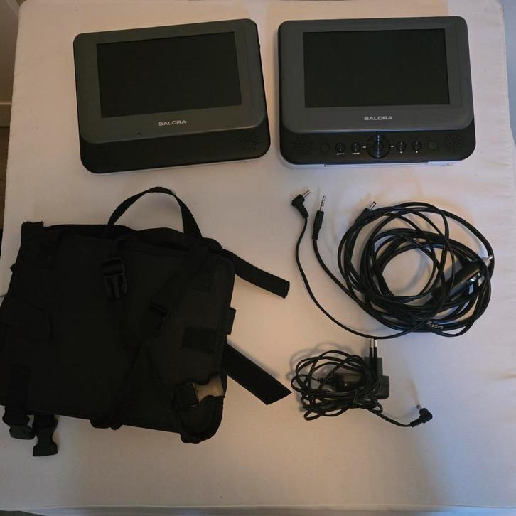 Salora DVD Speler Set voor in de Auto, Auto diversen, Auto-accessoires, Gebruikt, Ophalen of Verzenden