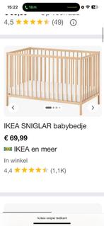 GRATIS af te halen in Rotterdam baby bed baby ledikant, Ophalen, Zo goed als nieuw, Minder dan 140 cm, Matras