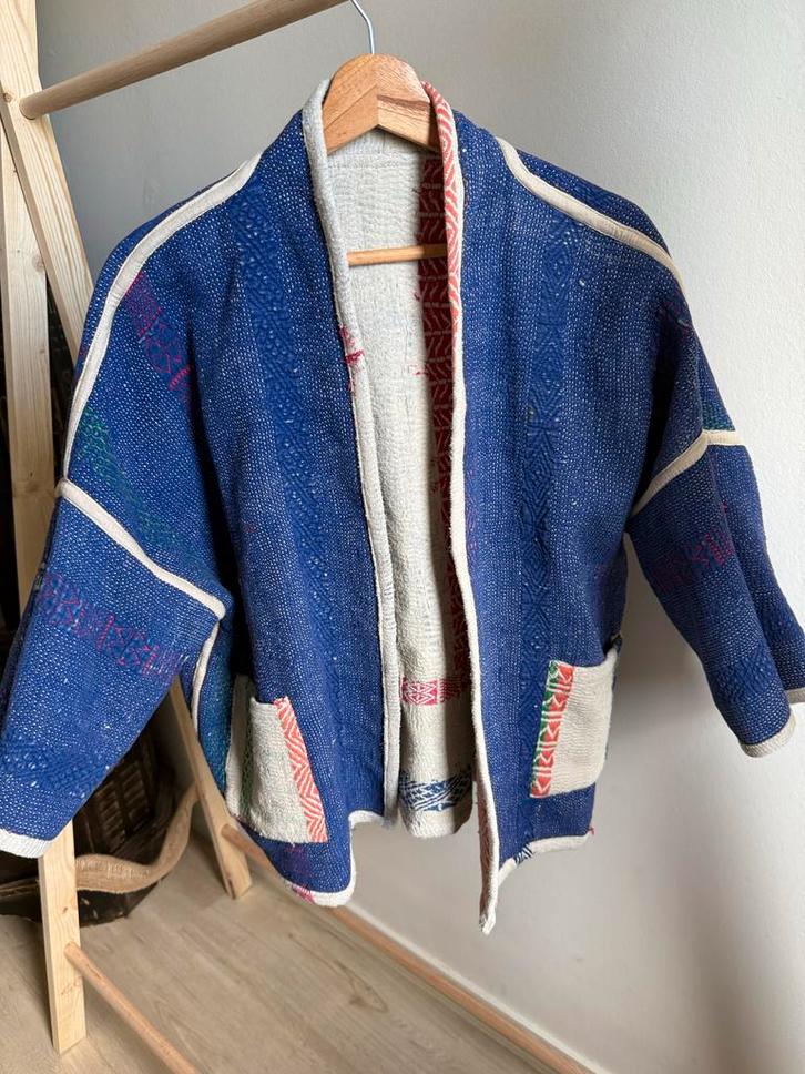 Uniek By-bar Kantha Jasje / Kimono - Universele Maat, Kleding | Dames, Overige Dameskleding, Zo goed als nieuw, Ophalen of Verzenden