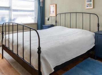 Stijlvol metalen bedframe 180x200 Lillesand zwart ikea beschikbaar voor biedingen