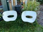 Hippe kunstof tuinstoelen (2 stuks), Tuin en Terras, Tuinmeubel-accessoires, Ophalen, Gebruikt