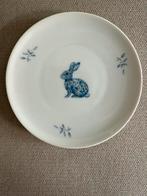 Vintage Bavaria porseleinen bordje delfts blauw konijn, Antiek en Kunst, Ophalen of Verzenden