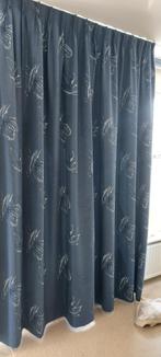 6 verduisterende gordijnen blauw, Ophalen, Gebruikt, 200 cm of meer, 200 cm of meer
