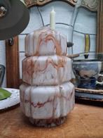 nostalgische oude art deco gemarmerde lampenkap / 21 cm hoog, Ophalen