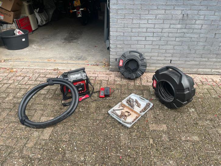 Milwaukee Ontstopper Veer Machine - Compleet!, Doe-het-zelf en Verbouw, Gereedschap | Overige machines, Gebruikt, Ophalen of Verzenden