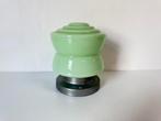 Vintage plafondlamp ringen groen Art Deco luxe houder, Ophalen of Verzenden