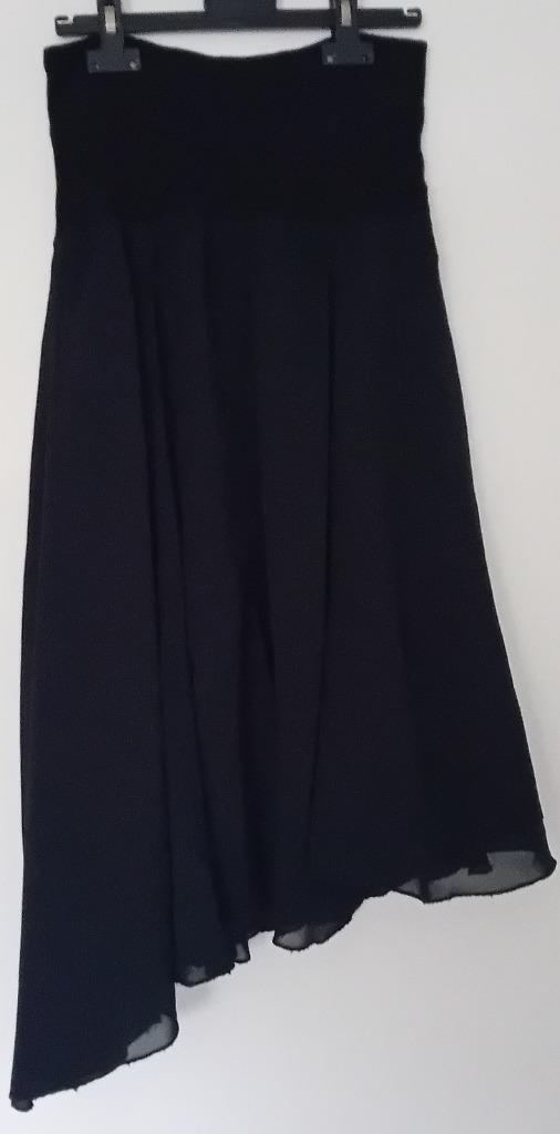 rok,maat 36/38,zwart,Carnaval,chic,steampunk,asymmetrisch, Kleding | Dames, Rokken, Gedragen, Maat 38/40 (M), Zwart, Knielengte