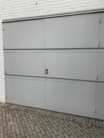 Garagepoort merantie met betimmering. 250 breed 230 hoog, 215 cm of meer, Gebruikt, 120 cm of meer, Hout