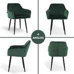 Lina® Noble - Velvet Eetkamerstoel - Groen, Metaal, Mevsim Store, Overige kleuren, Nieuw