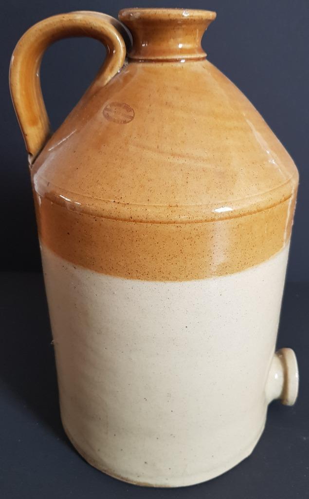 Drank kruik met oor en tapgat - Gemerkt - Adv S 152, Antiek en Kunst, Antiek | Keramiek en Aardewerk, Ophalen of Verzenden