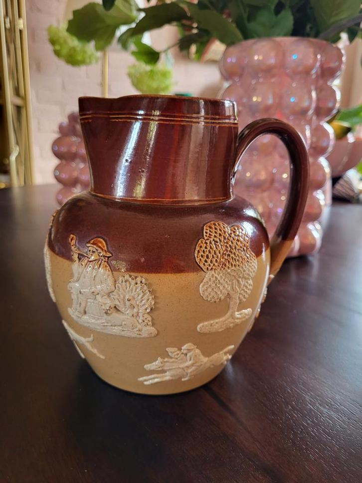 Royal Doulton Lambeth kan - 1870-1900, Antiek en Kunst, Antiek | Keramiek en Aardewerk, Ophalen of Verzenden