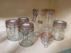 Weckpotten voorraad potten inmaken glazen pot, Ophalen of Verzenden, Gebruikt, Glas, Pot, Bus of Blik