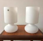 2 X Vintage IKEA Lykta mushroom tafellamp | mat wit | ‘ 90, Ophalen of Verzenden, Zo goed als nieuw, Minder dan 50 cm