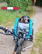 Trixie Hondenkar Large tot 30 kg lim.edition zwart turquoise, Fietsen en Brommers, Fietsaccessoires | Aanhangers en Karren, Trixie