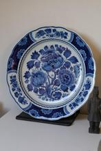 Groot Delfts Blauw Wandbord Porceleyne Fles, Ophalen of Verzenden