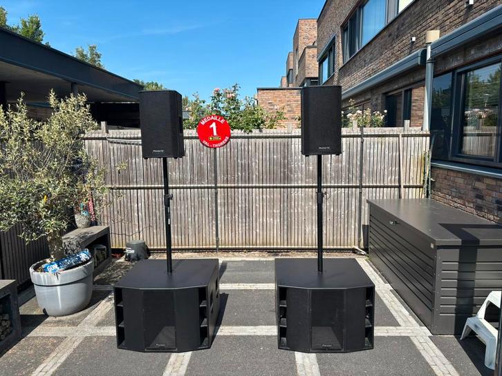 Pioneer xprs actieve speakerset - complete PA systeem, Tuin en Terras, Partytenten, Zo goed als nieuw, Minder dan 5 meter, Ophalen