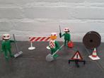 Playmobil werkmannen ~ werkzaamheden wegwerkers, Ophalen of Verzenden, Zo goed als nieuw