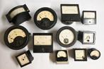 lot partij oude meters tbv stroom volt ampere industrieel, Antiek en Kunst, Antiek | Gereedschap en Instrumenten, Ophalen of Verzenden