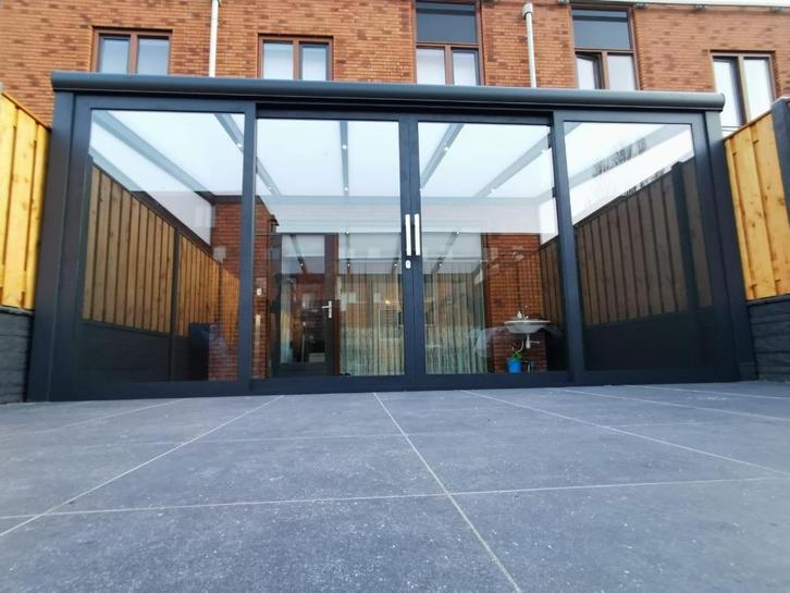 Nieuwe 4-delige schuifpui, Doe-het-zelf en Verbouw, Kozijnen en Schuifpuien, Nieuw, Schuifpui, Aluminium, 225 cm of meer, 225 cm of meer