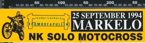 Sticker: NK Solo Motocross 1994 - Markelo, Verzamelen, Stickers, Zo goed als nieuw, Auto of Motor, Ophalen of Verzenden
