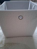 Opbergdozen 3 stuks wit teddy voorkant, Ophalen, 25 tot 50 cm, Wit, Vierkant