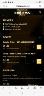 TikTak ticket over, Eén persoon