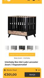 Interbaby Box Met Lade Lancaster Zwart, Ophalen of Verzenden, Gebruikt, Vierkant, Lade