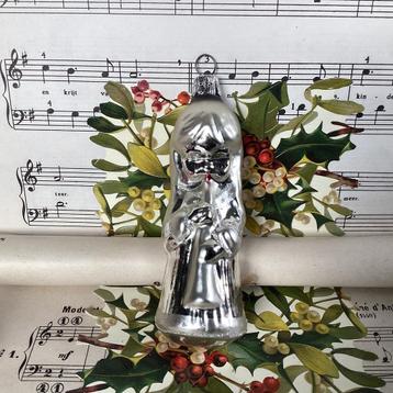 Vintage Glazen kerst engel met fluit 11 cm beschikbaar voor biedingen