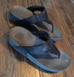 Fitflops slippers maat 38, Kleding | Dames, Schoenen, Ophalen of Verzenden, Zo goed als nieuw, Zwart