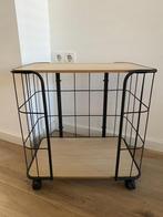Tafeltje op wieltjes, Huis en Inrichting, Tafels | Sidetables, Ophalen, 50 tot 100 cm, Zo goed als nieuw, 25 tot 50 cm