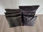 7 LeenBakker kussens (groen en grijs), Huis en Inrichting, Woonaccessoires | Kussens, Ophalen of Verzenden, Gebruikt, Grijs, Vierkant