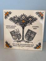 Tegeltje ter gelegenheid geboorte Willem Alexander 1967, Ophalen of Verzenden, Gebruikt, Nederland, Overige typen
