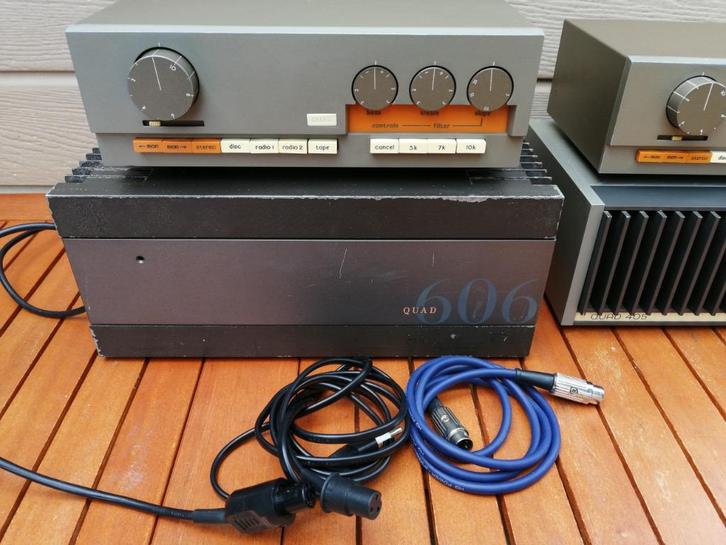 Quad Pre 33 Eind 606 stereo amplifier set phono versterker, Audio, Tv en Foto, Stereo-sets, Gebruikt, Overige merken, Losse componenten