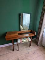 Vintage kaptafel met krukje, Ophalen, 100 tot 150 cm, 50 tot 100 cm, Zo goed als nieuw