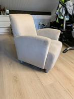 Gebroken Witte Stoffen Fauteuil, Huis en Inrichting, Fauteuils, Ophalen of Verzenden, Gebruikt, Stof, 75 tot 100 cm