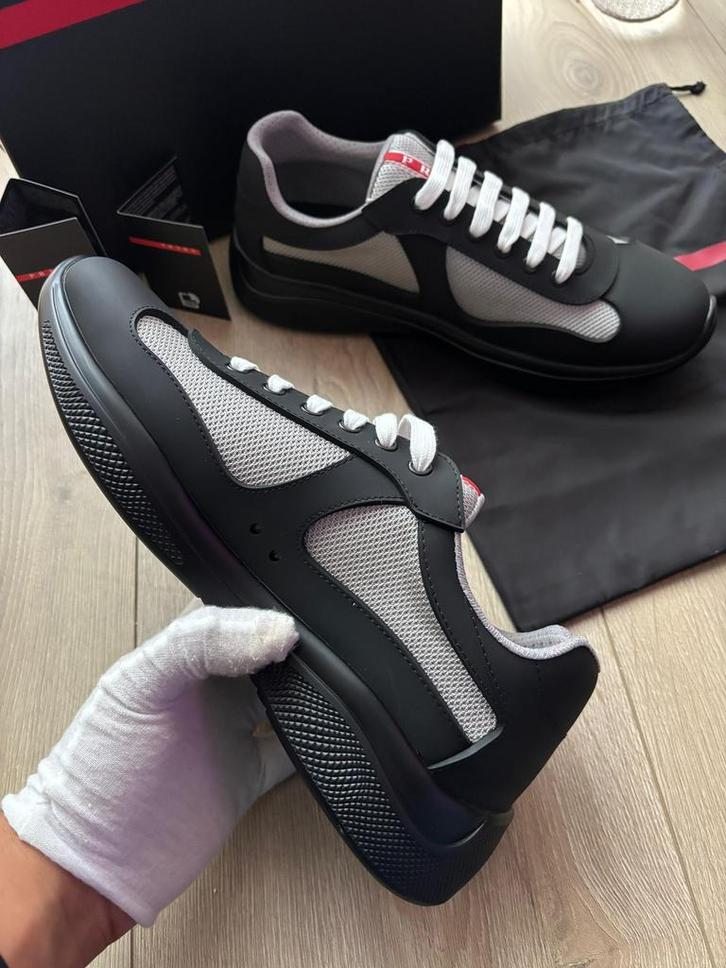 Prada America’s Cup Zwart Maat 41 t/m 46, Kleding | Heren, Schoenen, Nieuw, Zwart, Ophalen of Verzenden
