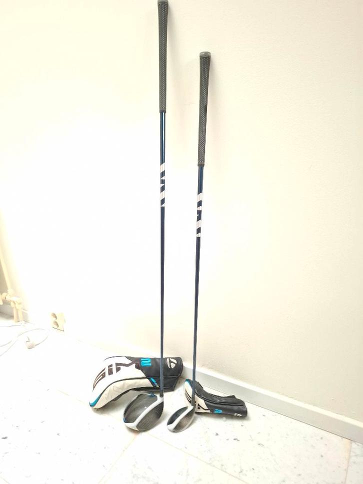 golf; TaylorMade Sim Max2 Hybrid, 22 grd, rh, Sport en Fitness, Golf, Gebruikt, Club, Overige merken, Ophalen
