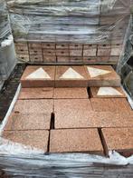 Graniettegel 15x15x8 / 15x30x8cm / 15x45x8cm rood banenverb, Ophalen, Gebruikt, Terrastegels, Natuursteen