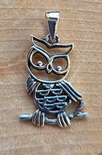 Zilveren kettinghanger Uil, Nieuw, Ophalen of Verzenden, Zilver, Dier