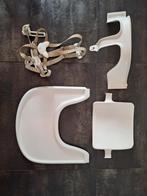 Stokke babyset incl tray en riempje, Ophalen, Zo goed als nieuw, Meegroeistoel, Afneembaar eetblad